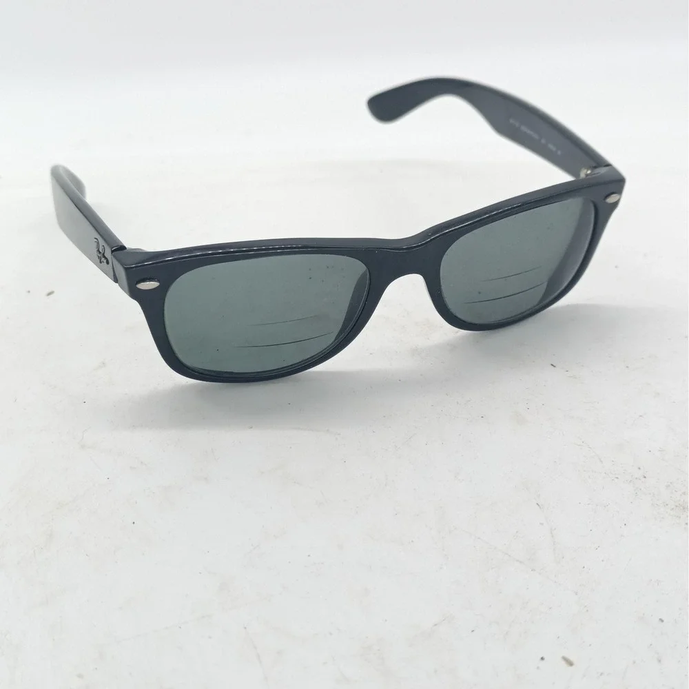Ray-Ban RB2132 New Wayfarer 901 Black Sunglasses Made Italy Frames Only 80